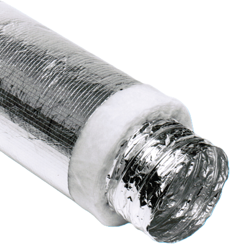 Thermisch en akoestisch geïsoleerde ventilatieslang 450 mm (10 m)