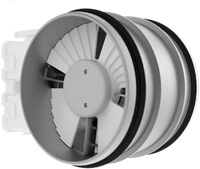 e-VAV 125-Co2 variabele volumeregelaar autonoom dia. 125 mm - max. 220 m3/h