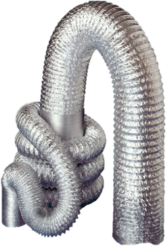 Aluminium flexibele ventilatieslang ongeïsoleerd 400 mm (10 m)