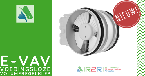 e-VAV 125-Co2 variabele volumeregelaar autonoom dia. 125 mm - max. 220 m3/h-2