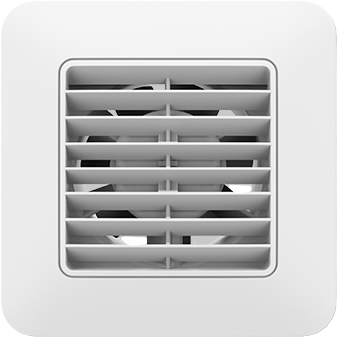 UNICO 10/4 HT Badkamerventilator Vochtsensor Timer Ø 100 mm wit