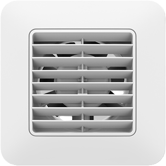 UNICO 12/5 HT Badkamerventilator Vochtsensor Timer Ø 120 mm wit