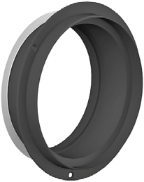 Adapter ALIZE met rubberen afdichting 125mm ** 0747