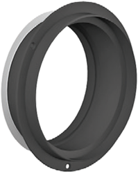 Kunststof adapter Ø125mm, Lengte 50mm