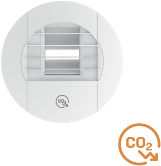 ALIZE zelfregelend afzuigventiel 10 - 100 m3/h CO2 12V 125mm ** 4005