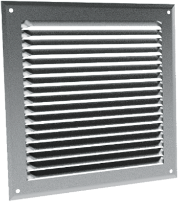 GA-AL Muurrooster aluminium 100x100 mm