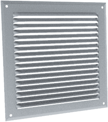 GA-AN Muurrooster aluminium geanodiseerd 100x100 mm 