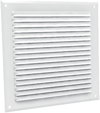 GA-BL Muurrooster aluminium wit 100x100 mm