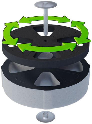 Geluiddemper Peflex systeem 125mm-3