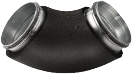 Geïsoleerde Bocht 90° Ø150mm / 13mm